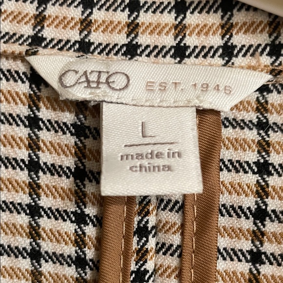 Cato Black and White Checked Blazer - Picture 2 of 4